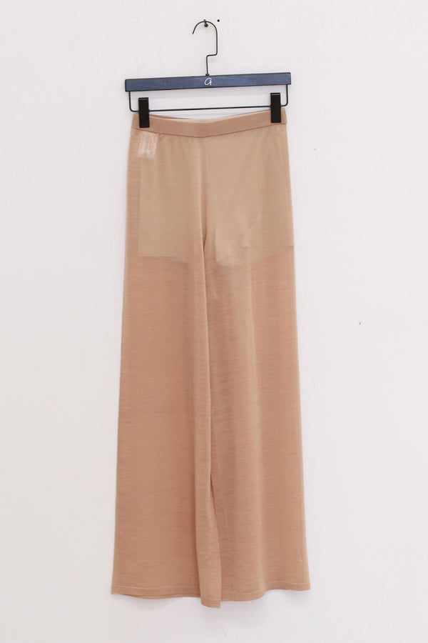 SWAYING 25 Spring/Summer Silk Wool Thin Straight Pants SW-SW25SS3B15C2-TUO Camel